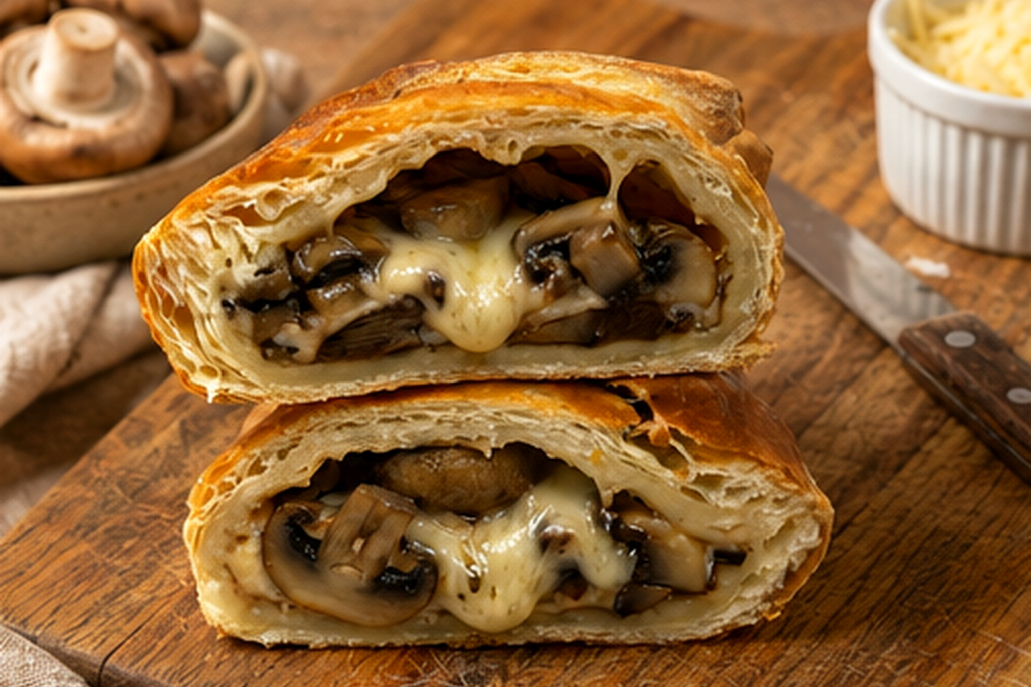 Paste de Champiñones con queso La Nonna Mia